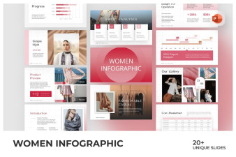 Women Infographic PowerPoint Template